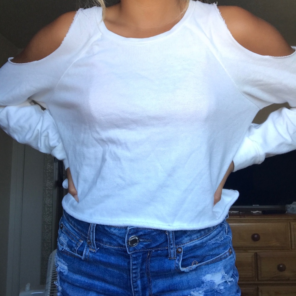 White Stylish Long Sleeve